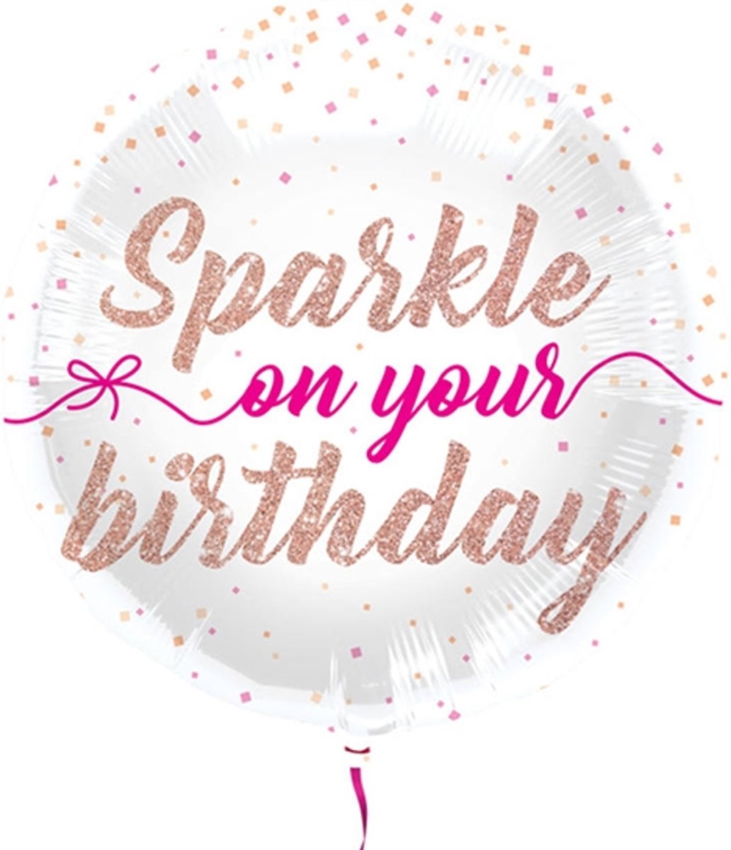 Folieballon Sparkle on your Birthday