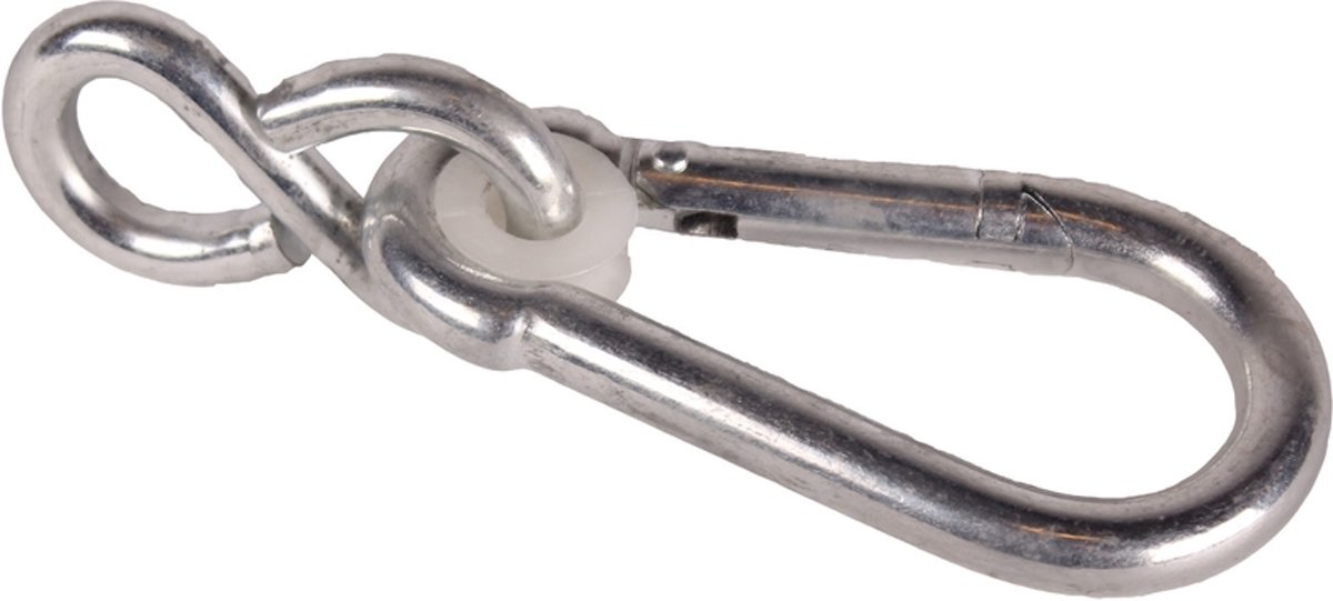 Karabijnhaak met S-haak 100mm Verzinkt