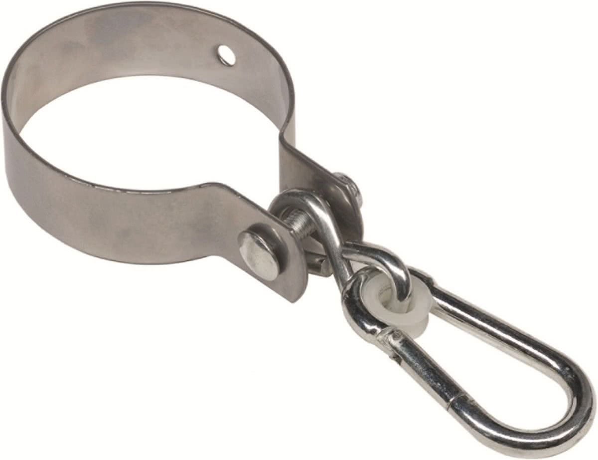   rond met karabijnhaak 100mm