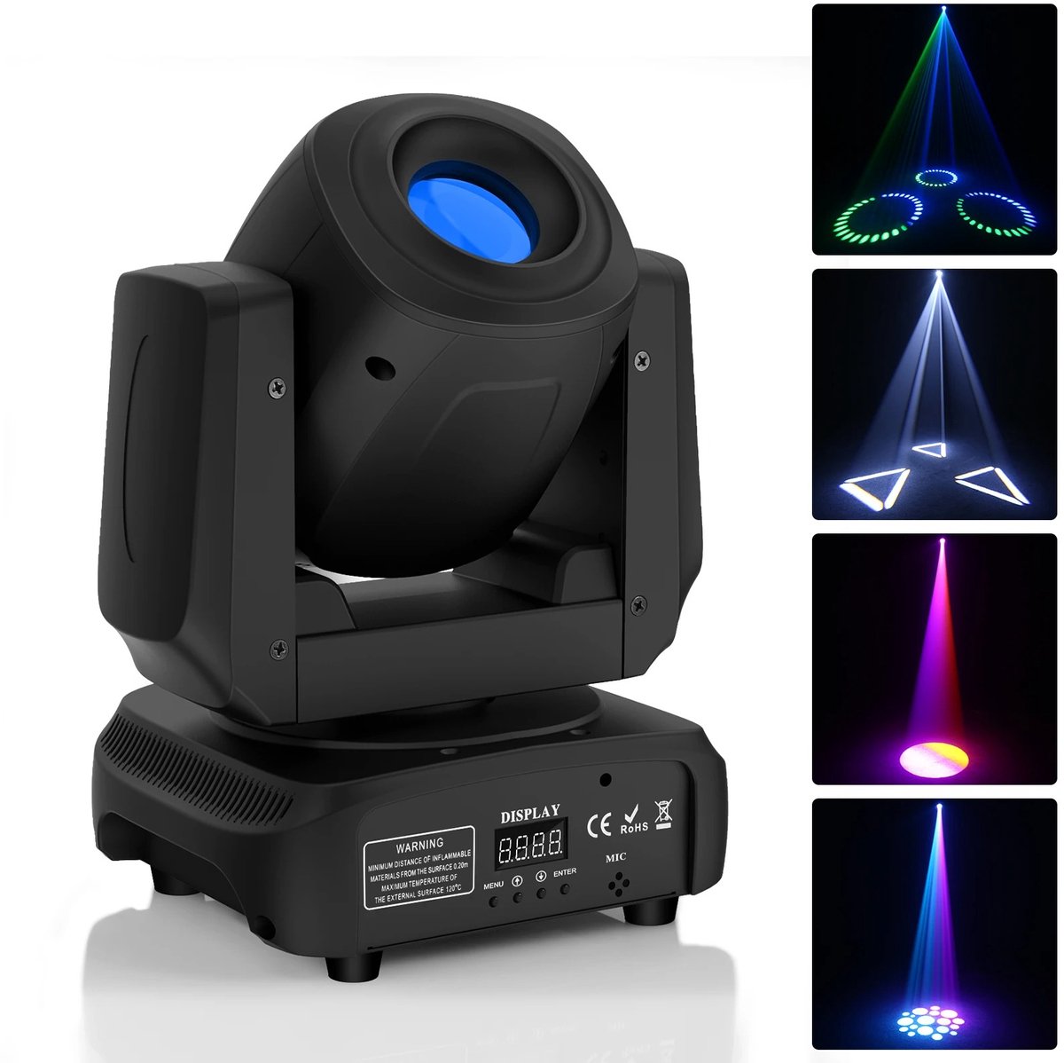   - licht effect -100W Moving Heads - Led Spotlight Dmx 512 Rgbw Prisma Light Effect 8 Kleuren En 8 Gobo S Voor Dj Disco Band Show Party - Podiumverlichting- disco lamp - disco verlichting - disco licht - party verlichting - disco lamp
