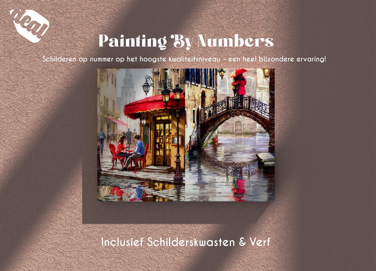 Deal Schilderen Op Nummer Voor Volwassenen Inclusief Lijst, Canvas, Schilderskwasten & Verf – 40 x 50 cm - Venetie