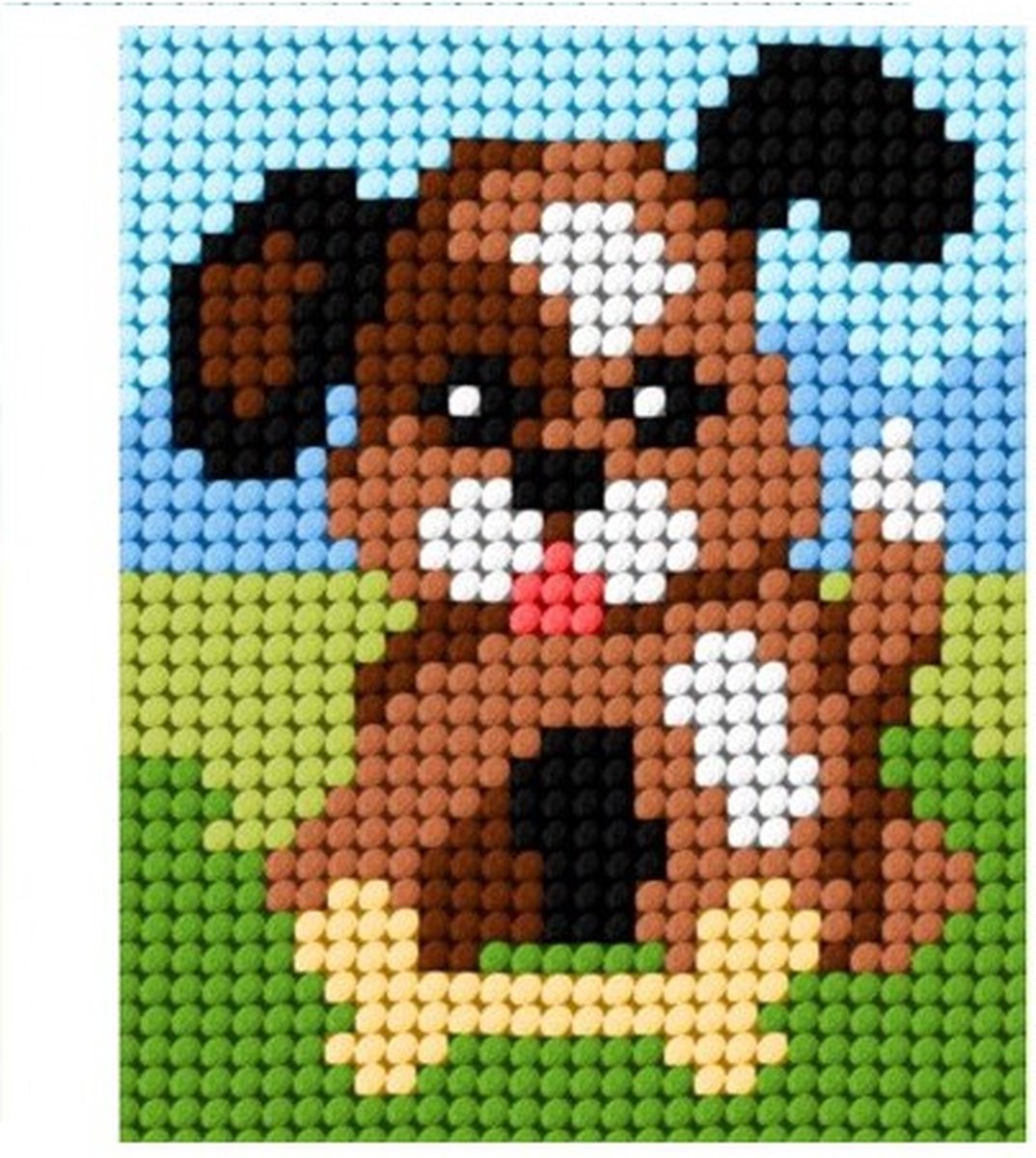 Borduurpakket - borduren voor kinderen - hond borduren - knutselset