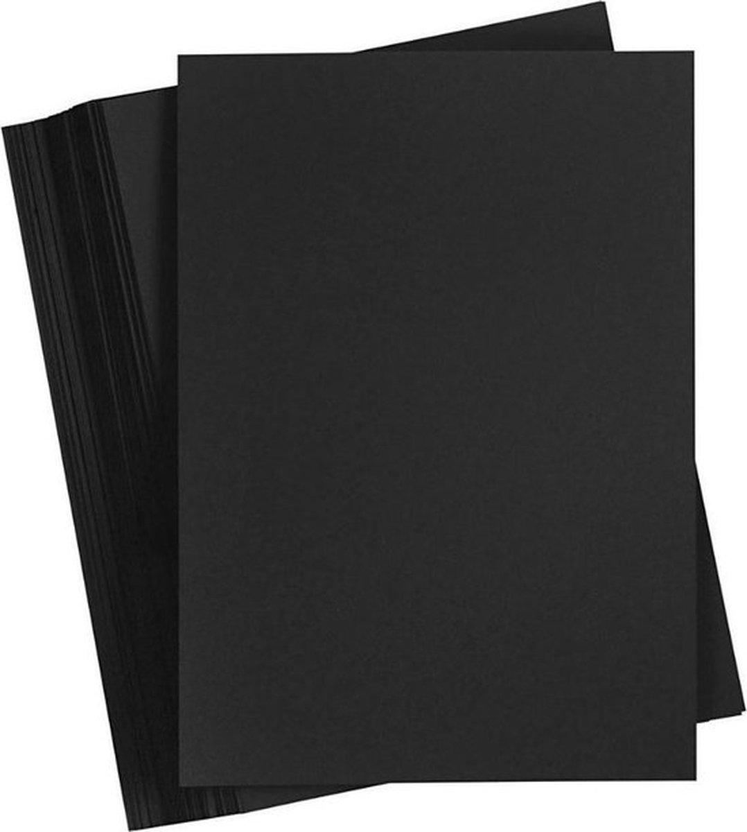 20x Kartonnen vellen Zwart - Kartonpapier - Hobbypapier - Knutselen - A4 formaat - Kartonvellen zwart - 20 stuks
