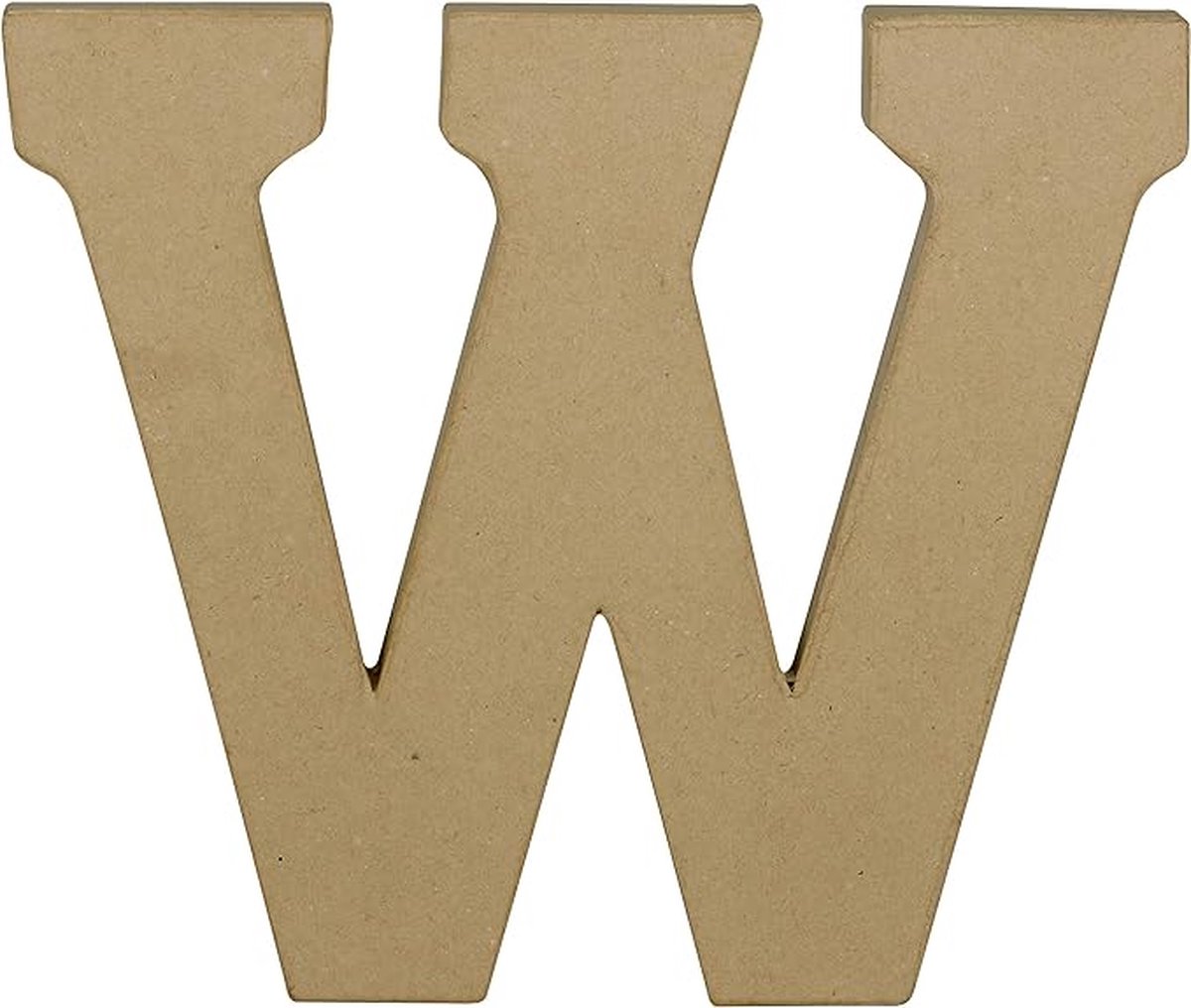 Decopatch Letter - 20 cm - Papier marche - Letter W