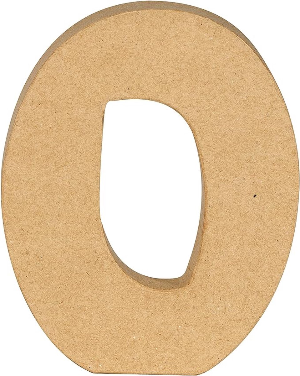 Decopatch cijfer - 20 cm - Papier marche - Cijfer 0