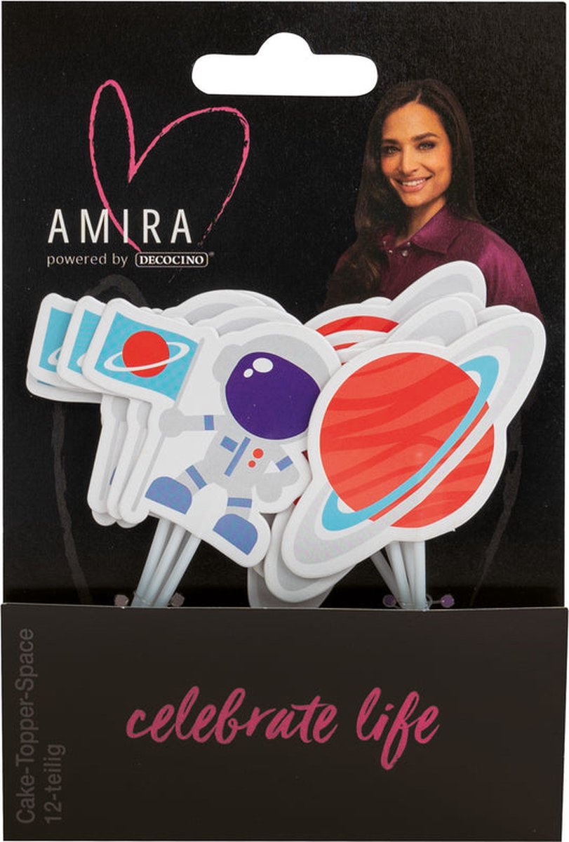 Cake & Cupcake Toppers Space 12 stuks