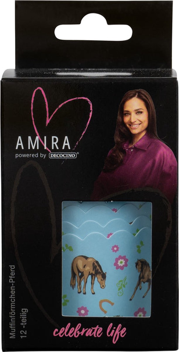 Cupcake Bakjes Paarden 12 stuks