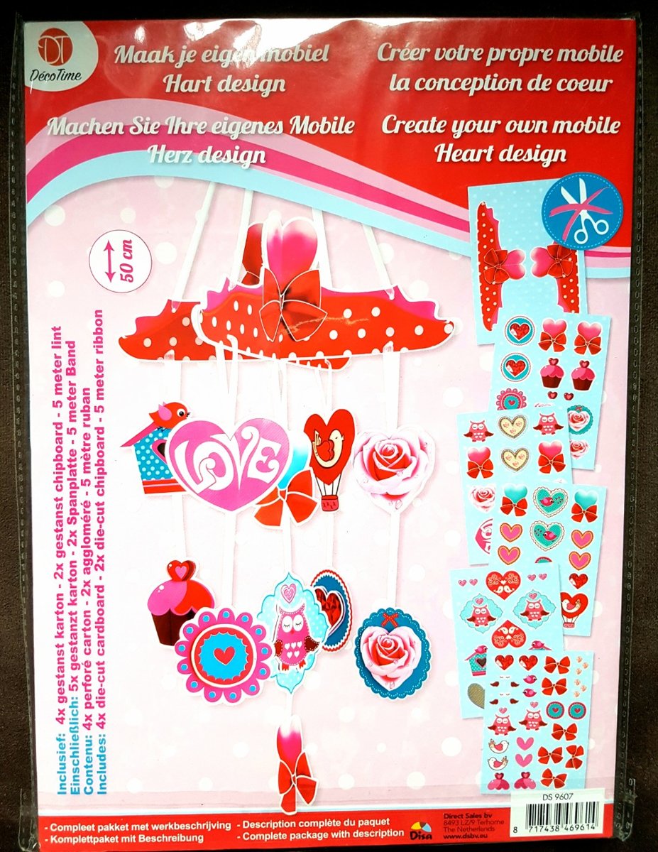 Maak je eigen mobiel Hart design