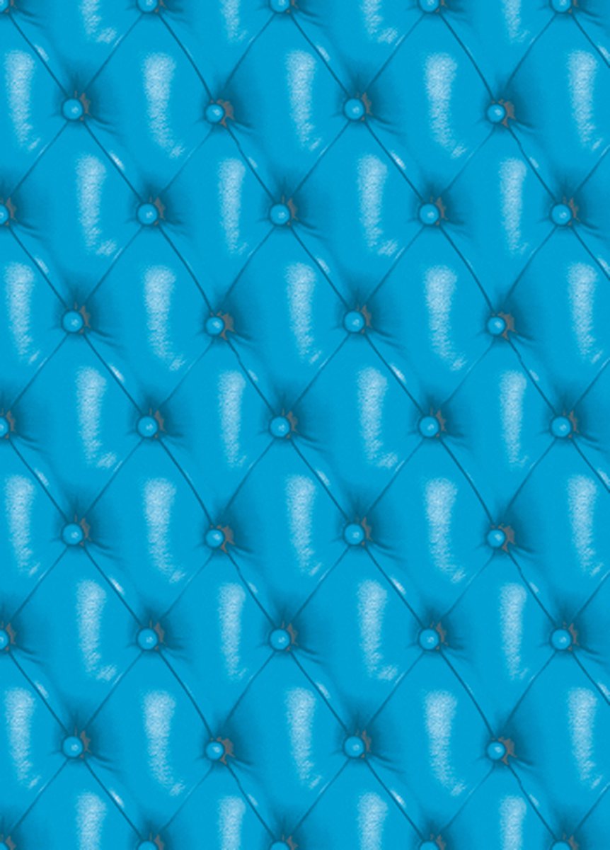 Decopatch papier Chesterfield look blauw