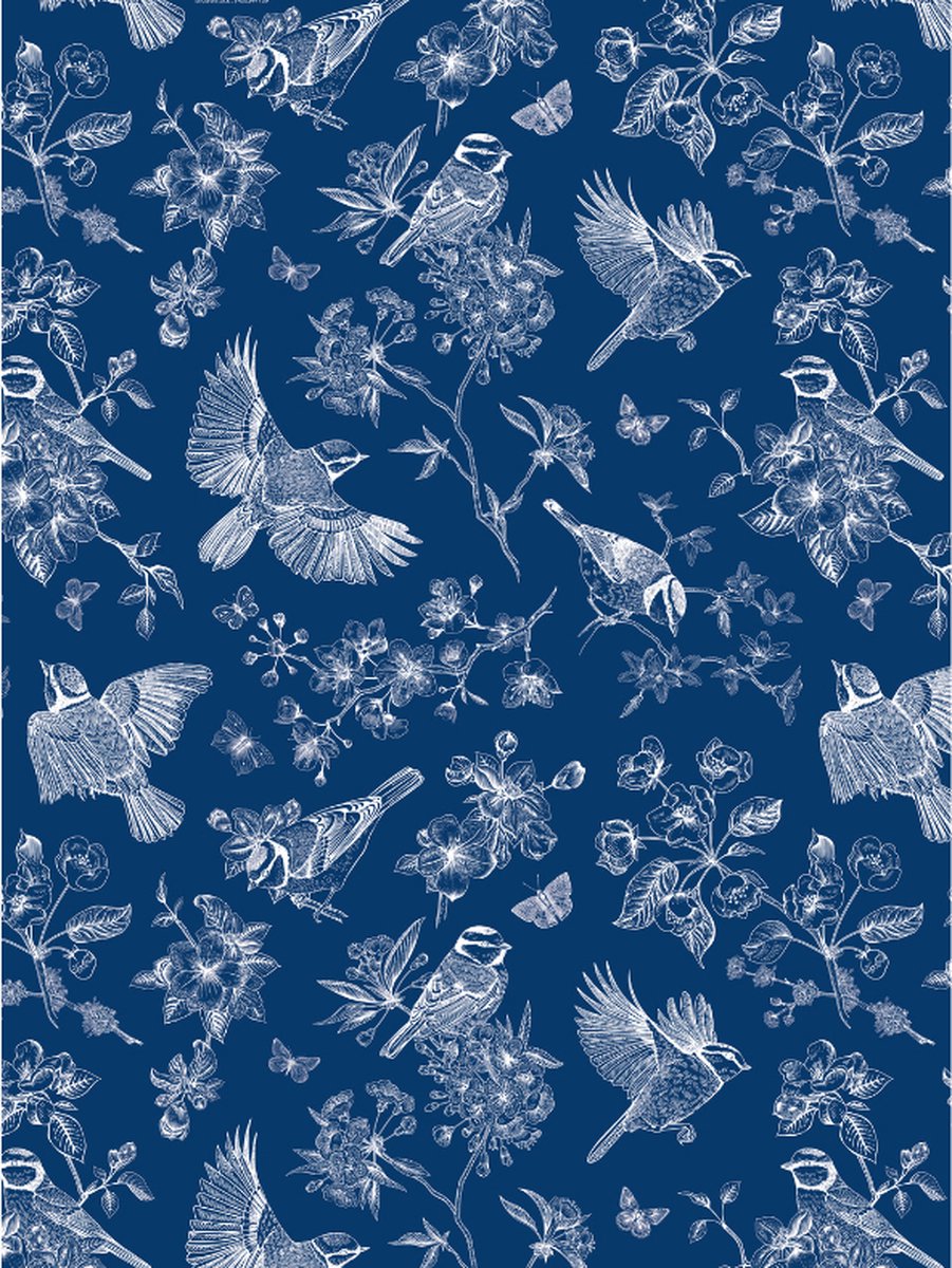 Decopatch papier Vogels en Bloesemtakken