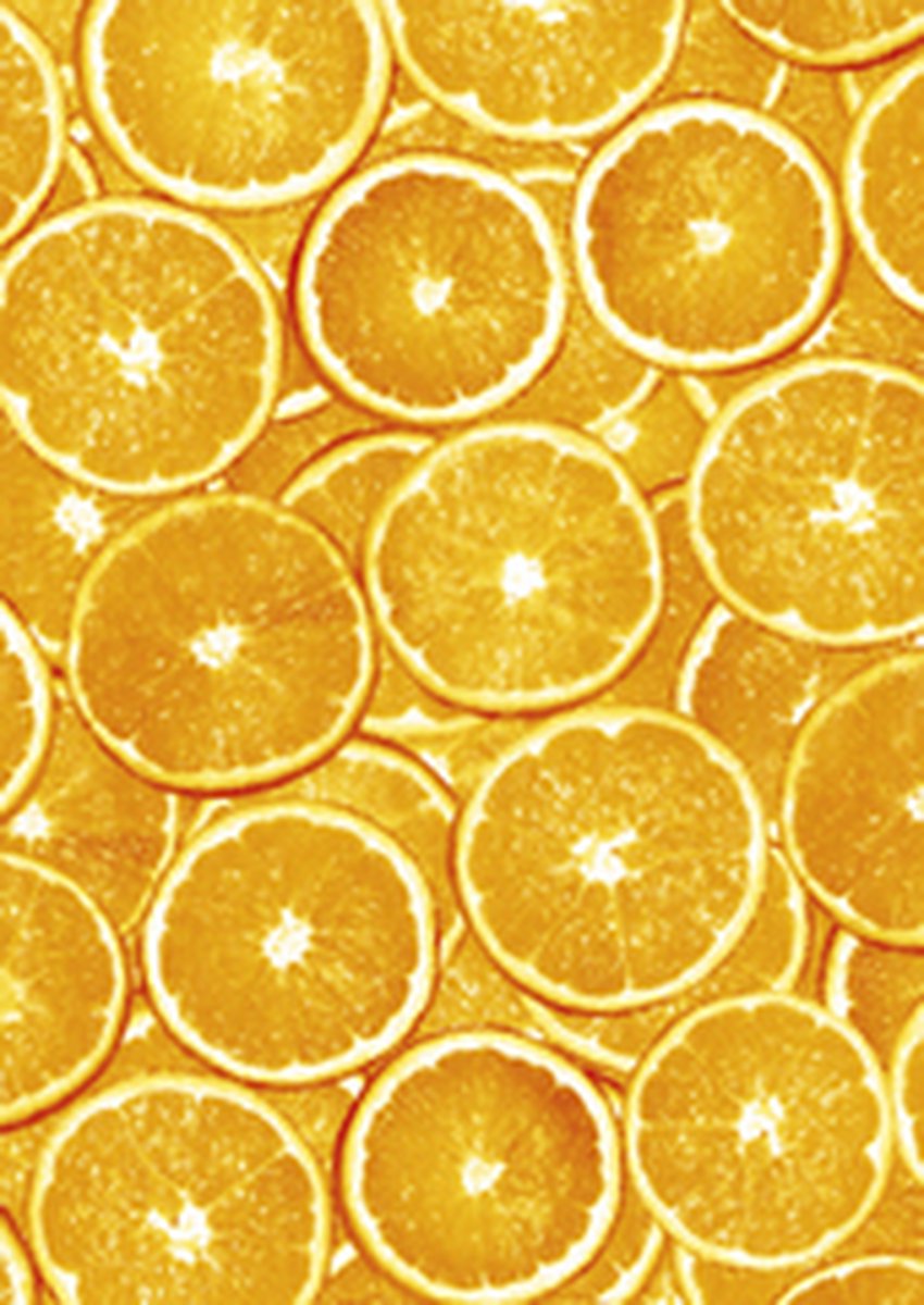 Decopatch papier oranje sinasappelschijven