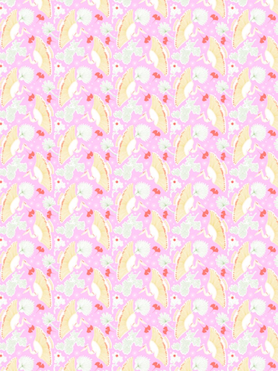 Texture Decopatch papier Kraanvogel hotfoil