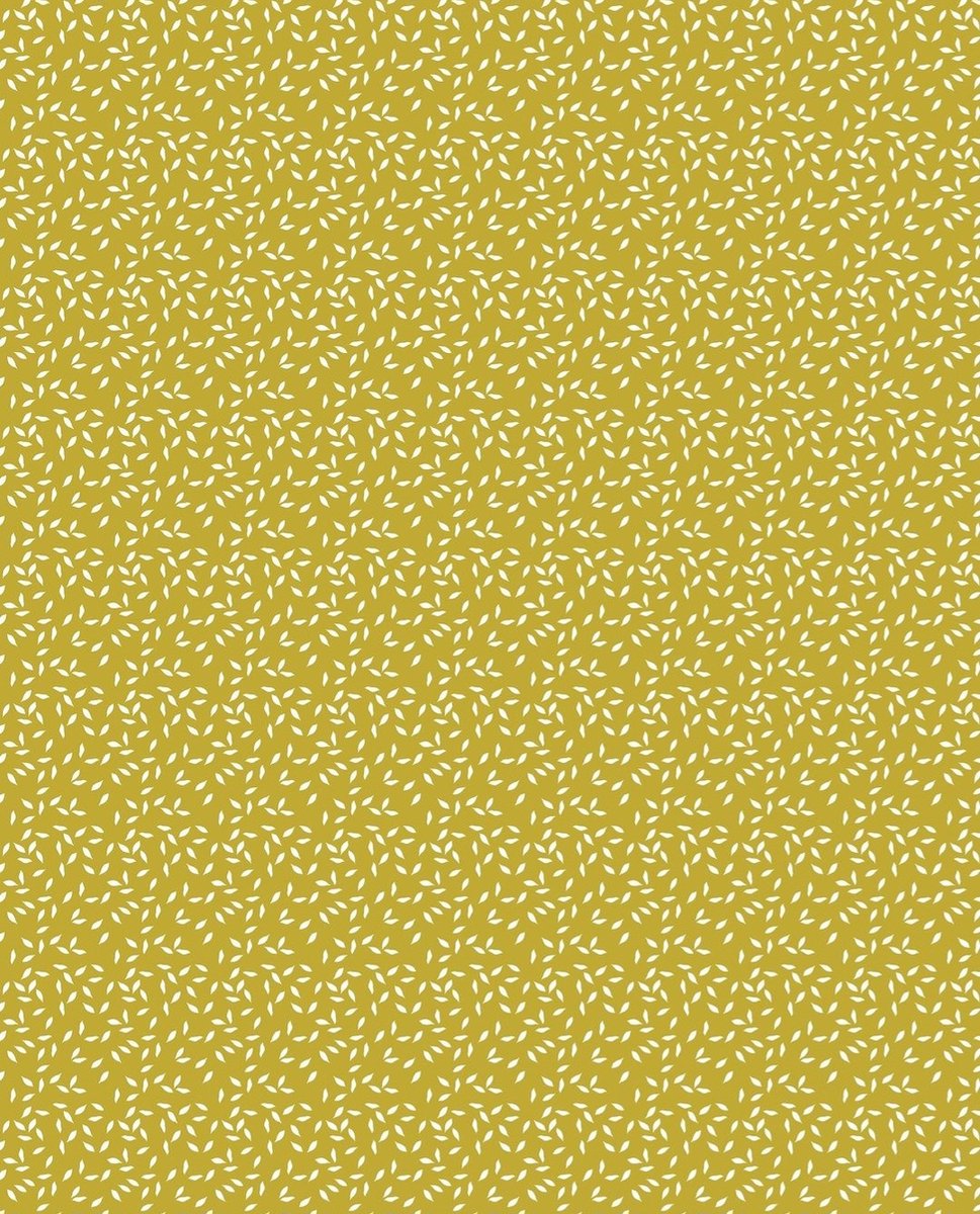 Texture Decopatch papier goudkleurig met witte blaadjes hotfoil