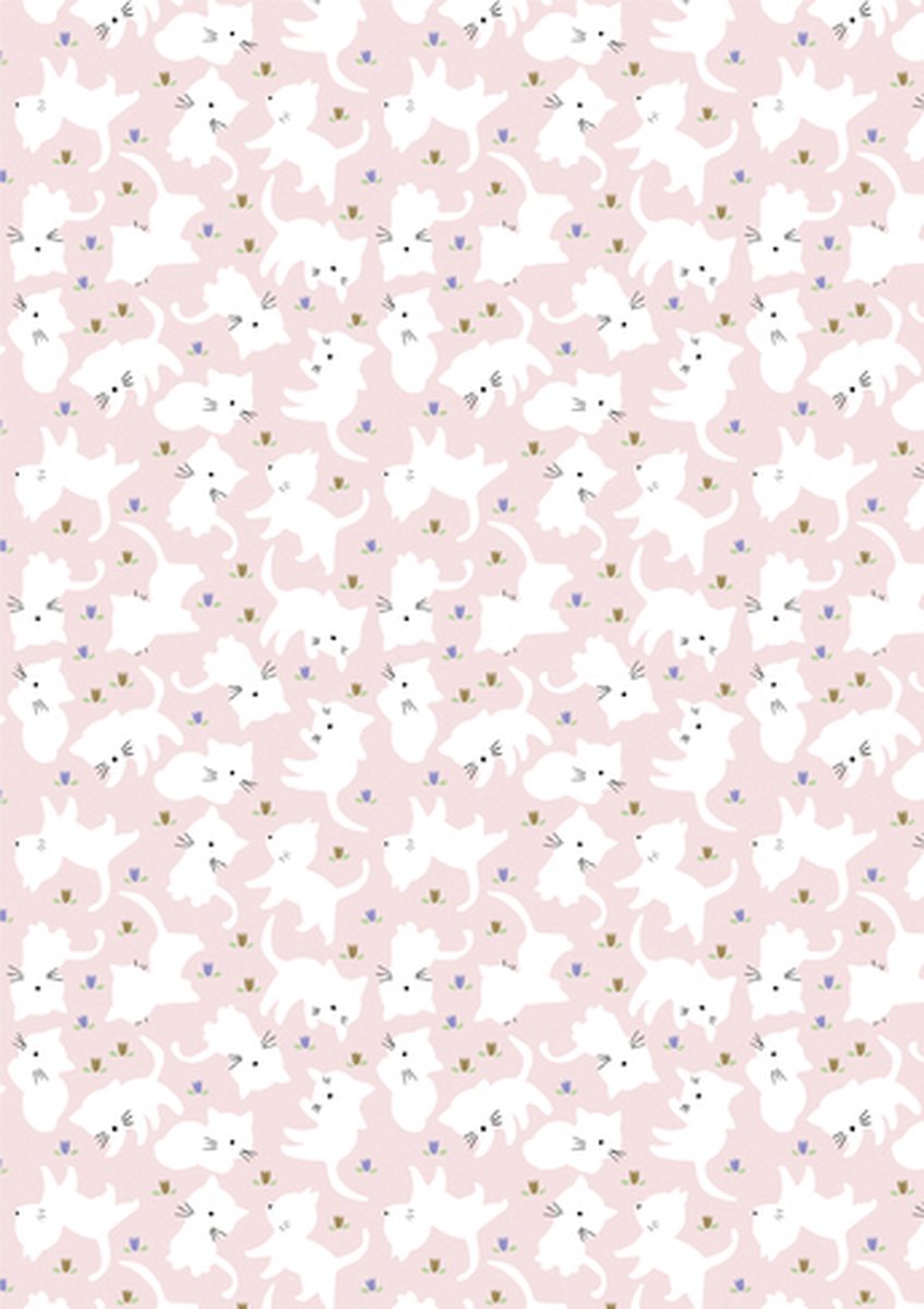 Texture Decopatch papier katten hotfoil