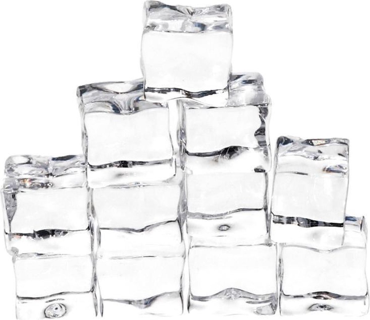 12x Kunst ijsblokjes decoratie 3 cm