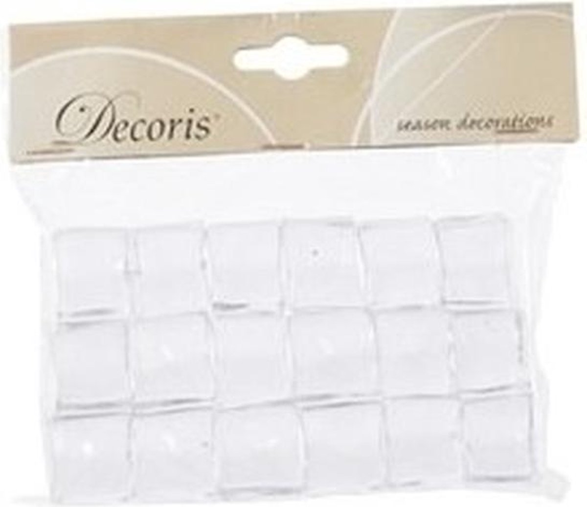 20x Kunst ijsblokjes decoratie 2,5 cm
