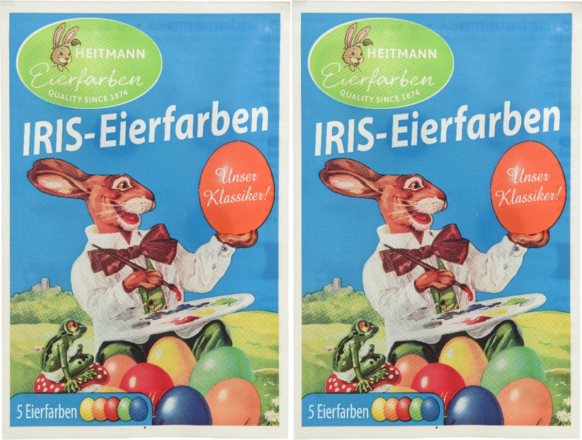 Decoris Paasei verf kleurtabletten 5 kleuren voor ca. 100 eieren - Pasen