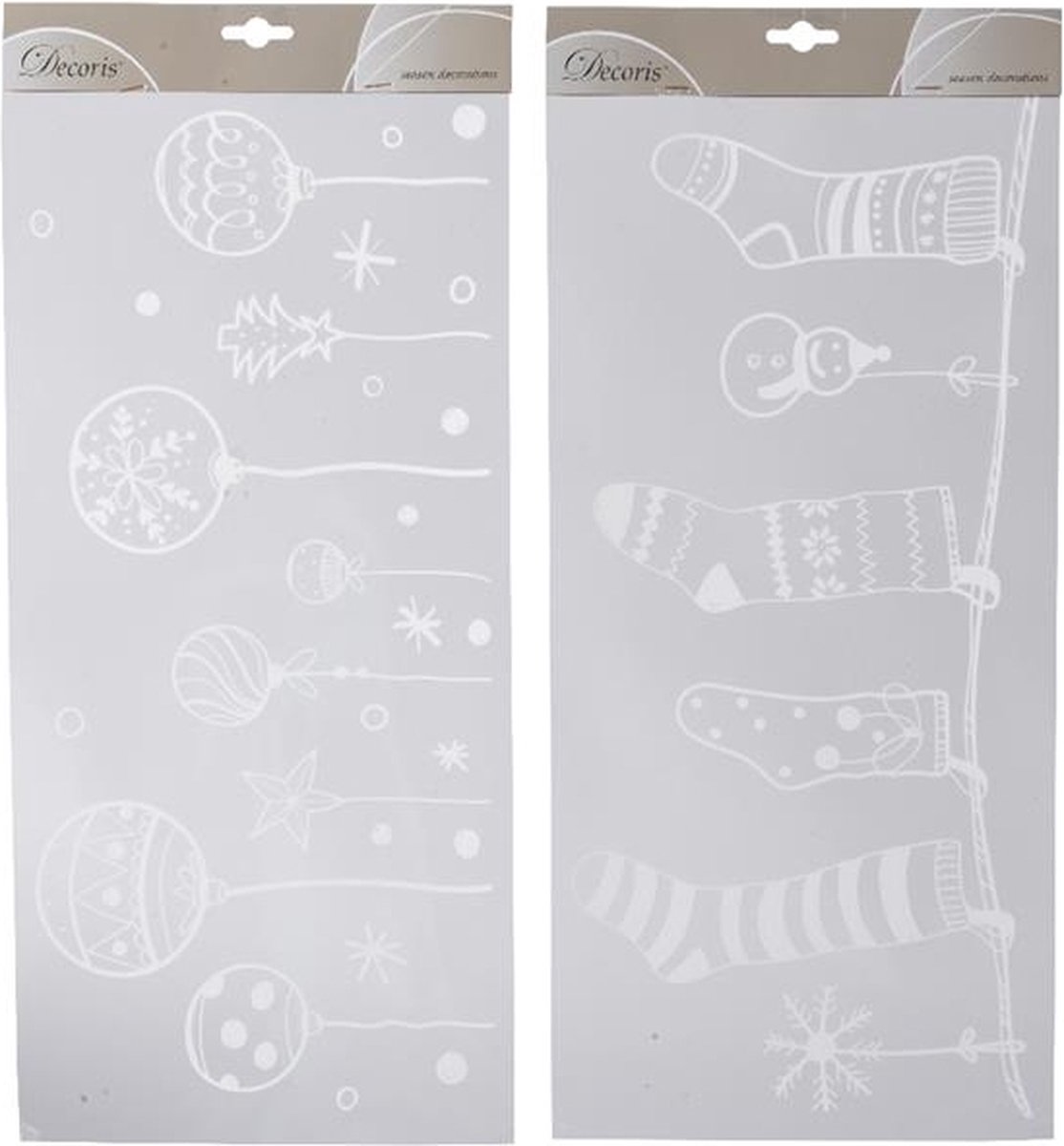   Raamdecoratie kerstsfeer (1 stuk) assorti