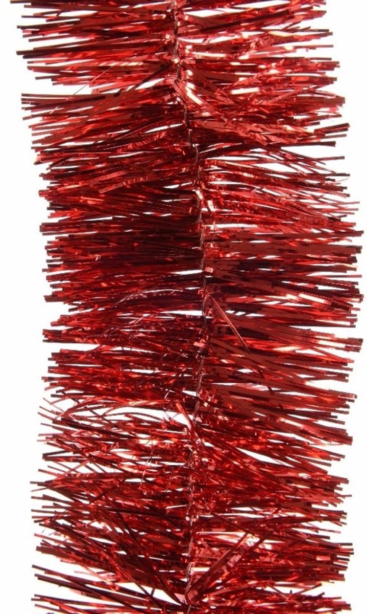 Feestslinger rood folie 7 x 270 cm - Guirlande folie lametta - Rode feestversieringen