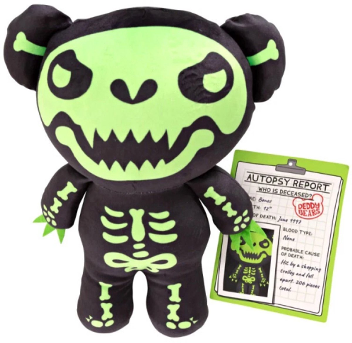 Bones - Deddy Bear Body Bag Pluche Knuffel 30 cm - Speelgoed Knuffels Jongens Meisjes Kinderen - Deddy Bears Plush Toy - Deddy Bag Teddybeer Knuffelbeer