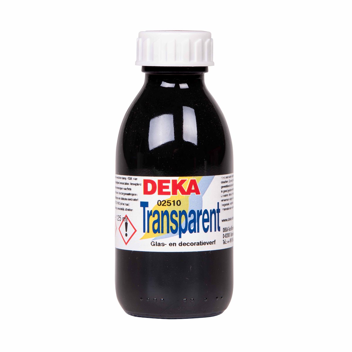 Glasverf Deka transparant 125 ml oranje (02510)