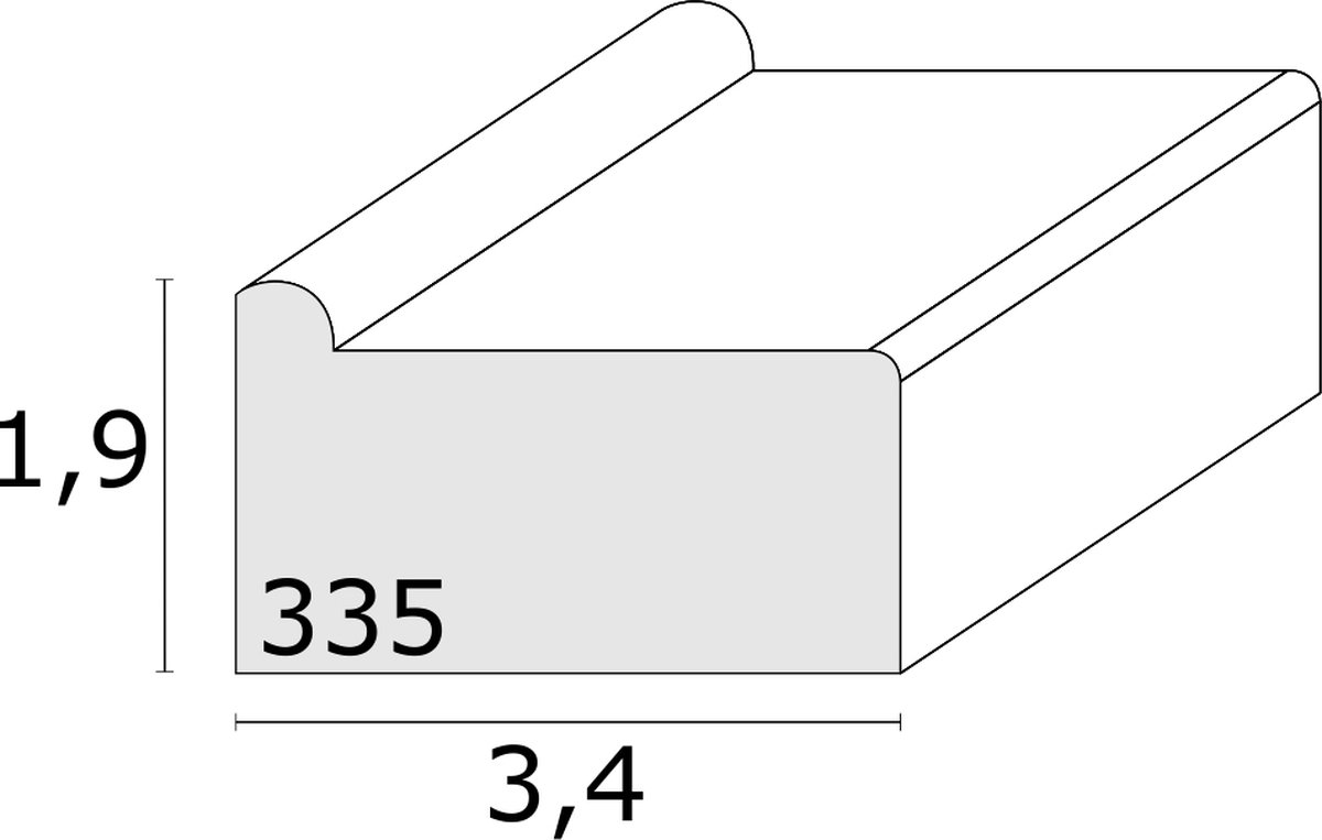 Deknudt Frames spanraam voor schildercanvas - naturel hout - 30x40 cm