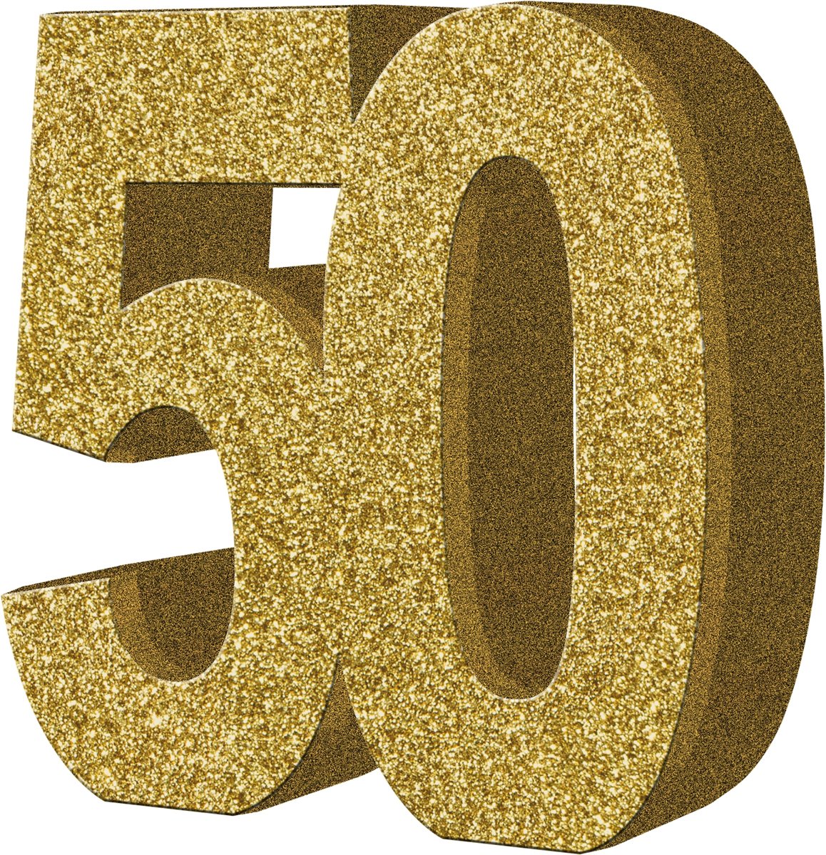 50 Tafeldecoratie - Goud Glitter