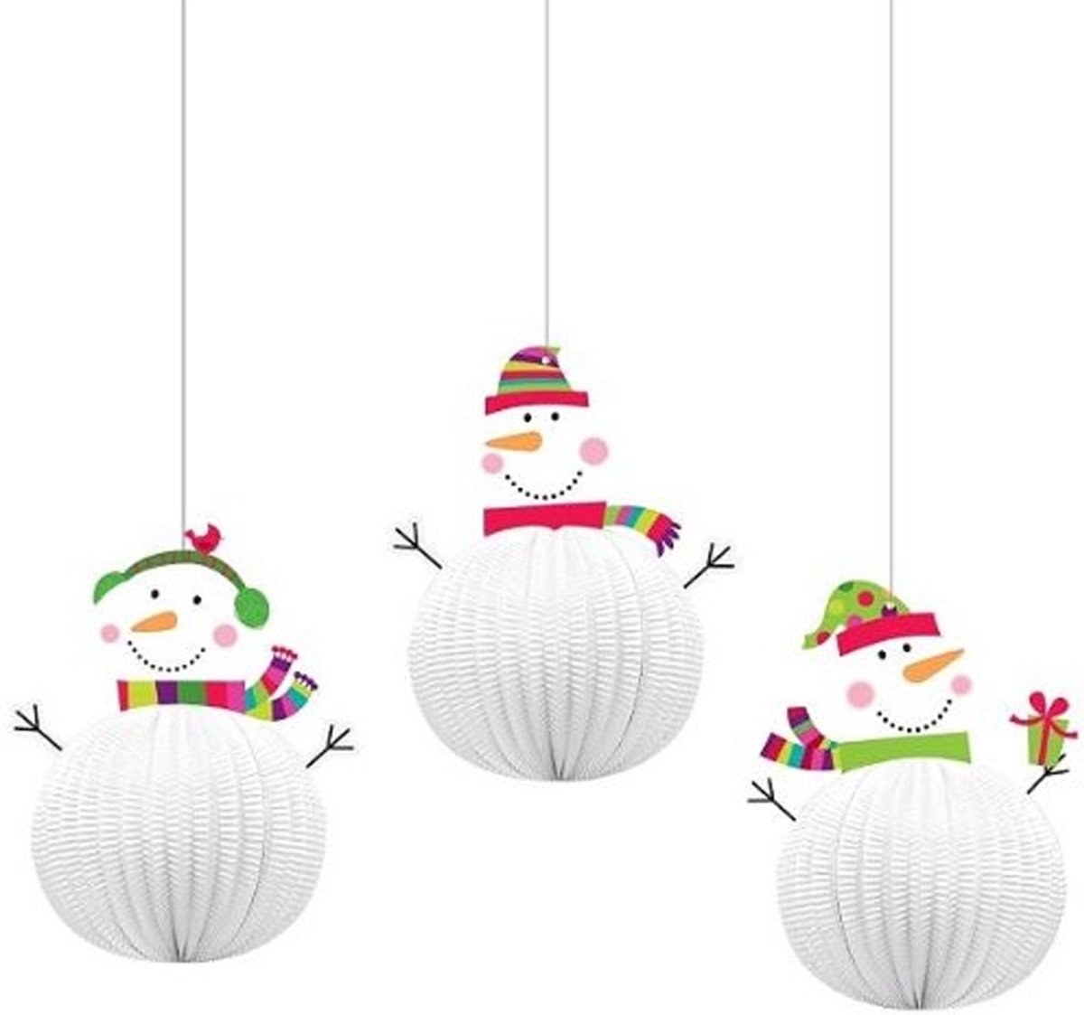 Honeycombs Sneeuwpop - 3 stuks