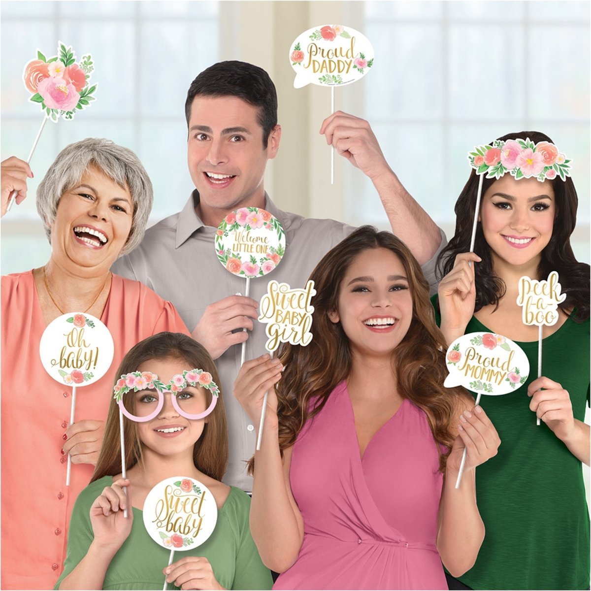 Photo Booth Props Geboorte - 13 stuks