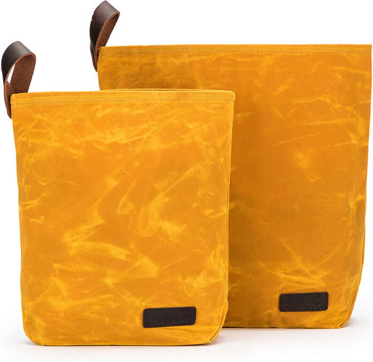 Della Q Canvas breitas 29,2x31,6-25,4x24,1cm mosterd - 1x2st