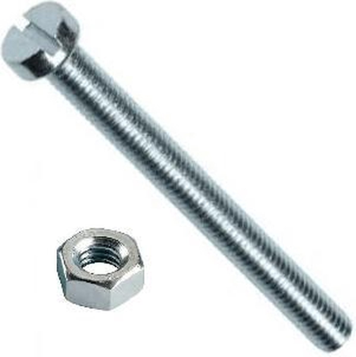 Metaalschroeven cilinderkop verzinkt m6x50mm