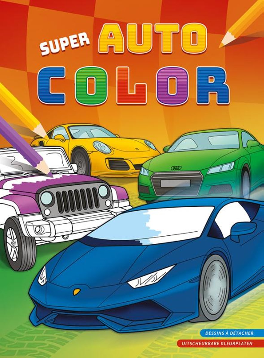 Deltas Kleurboek Super Auto Color 30 Cm