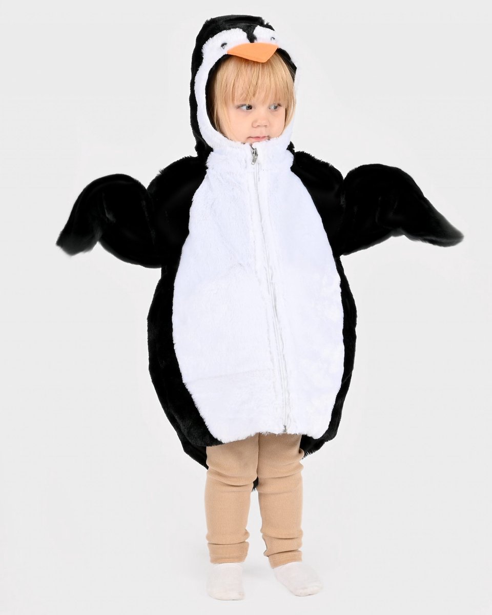 Den Goda Fen Verkleedkledij Pinguin Jas - 98-104cm - 2-4 jaar