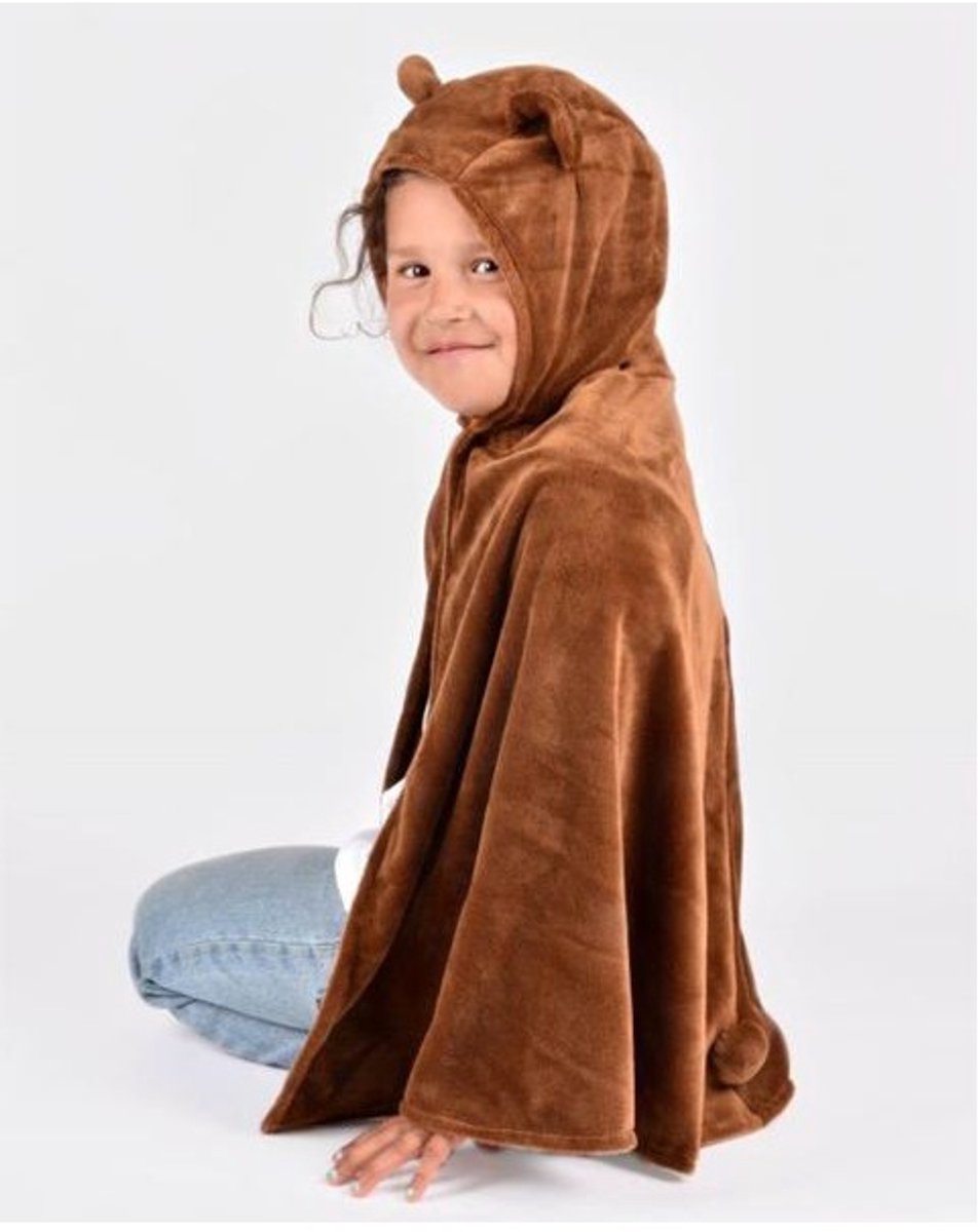 Den Goda Fen cape beer verkleedkostuum voor kinderen 3-8 jaar multicolor.