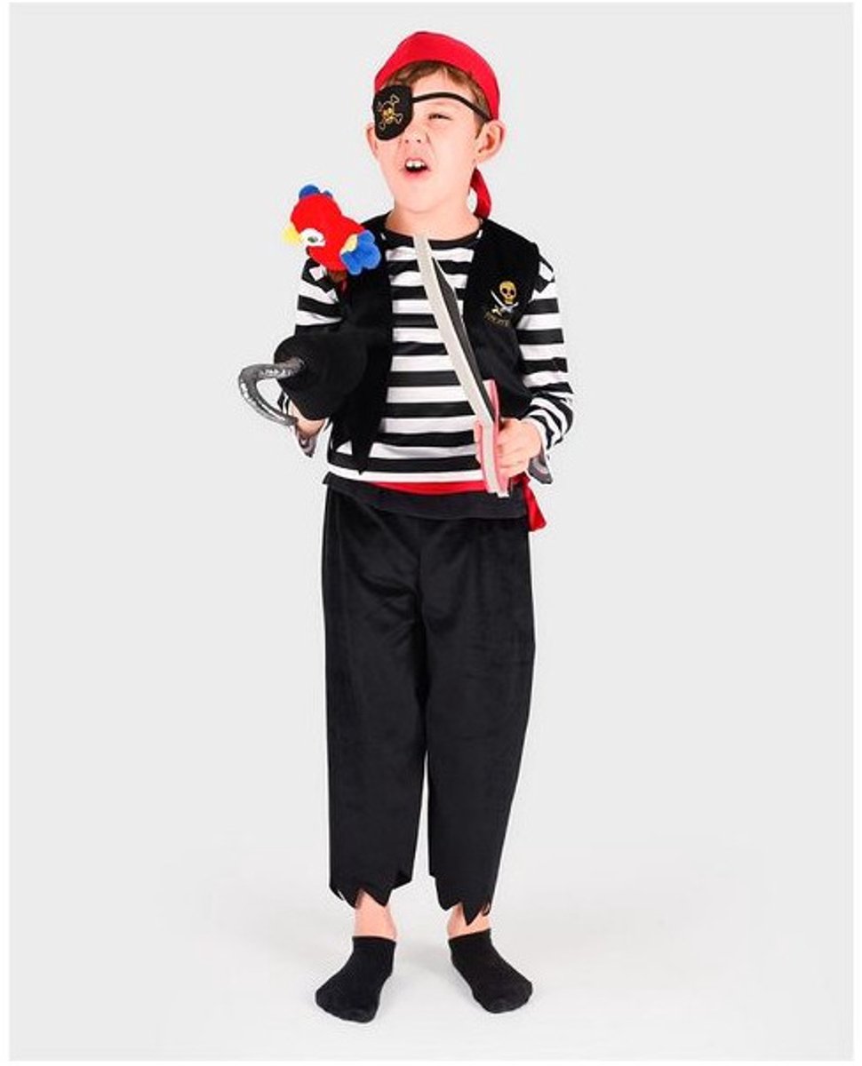 Den Goda Fen piratenkostuum verkleedset voor kinderen 98-104 multicolor.