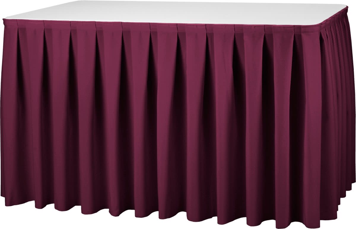   Boxpleat PR 410x73cm Bordeaux