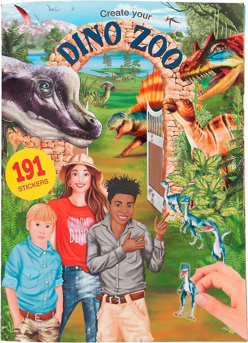 Create your Dino Zoo stickerboek