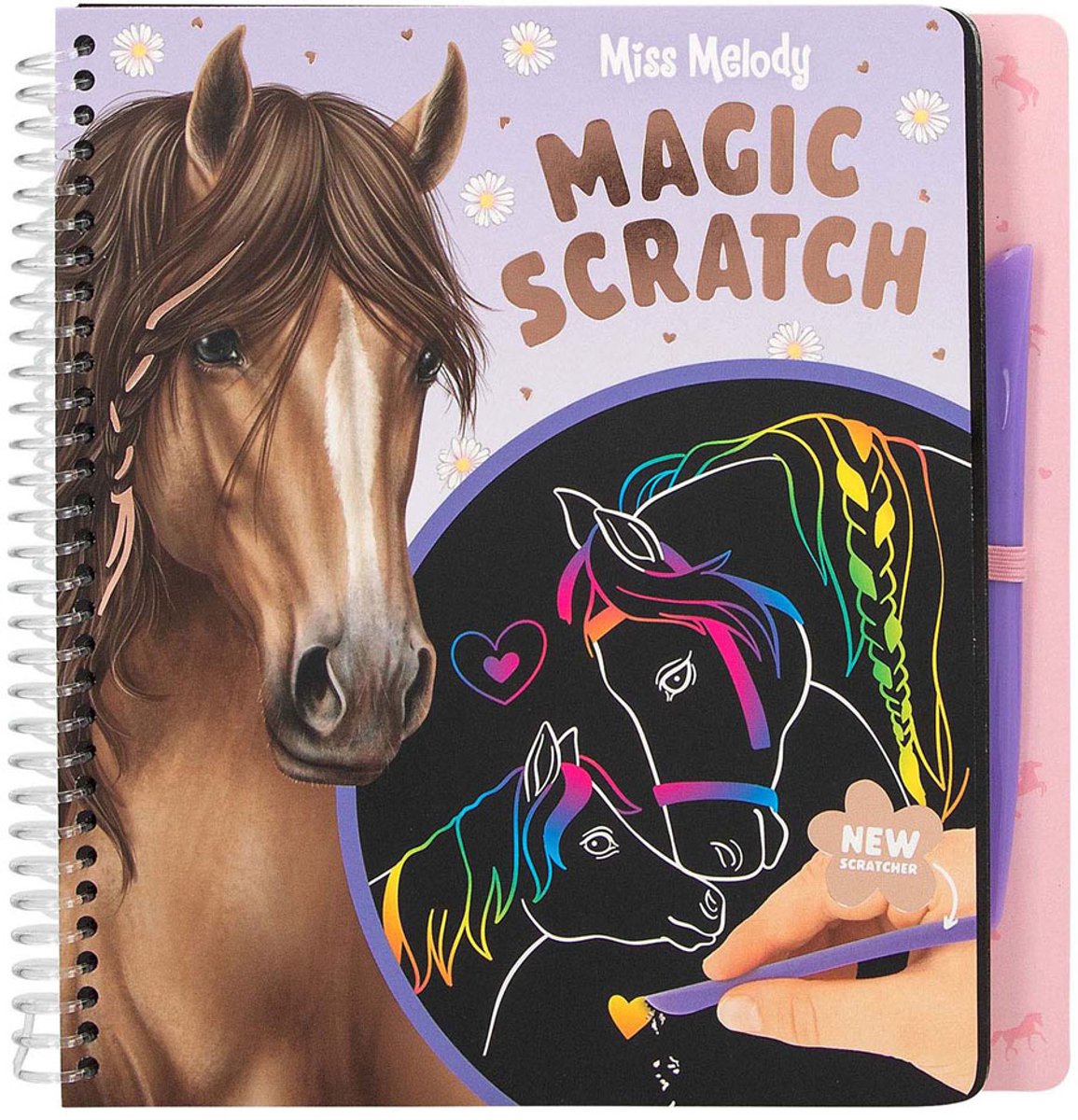 Depesche - Miss Melody Magic Scratch boek - kleurboek