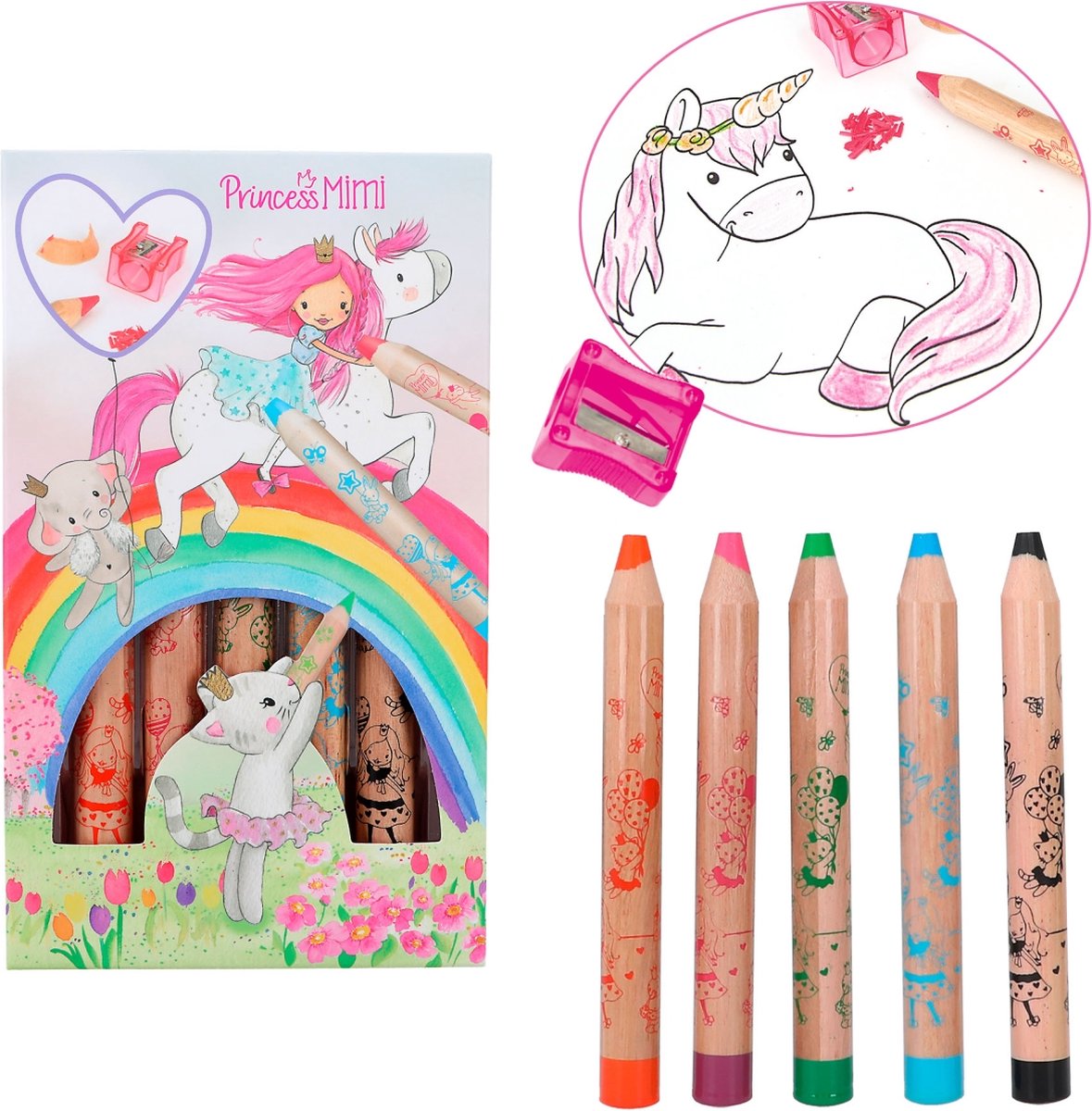 Depesche - Princess Mimi kleurpotloden & puntenslijper