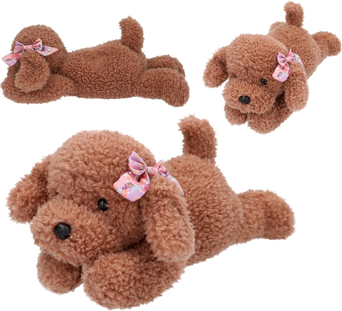 Depesche - TOPModel knuffel hond 24 cm - FLORAL