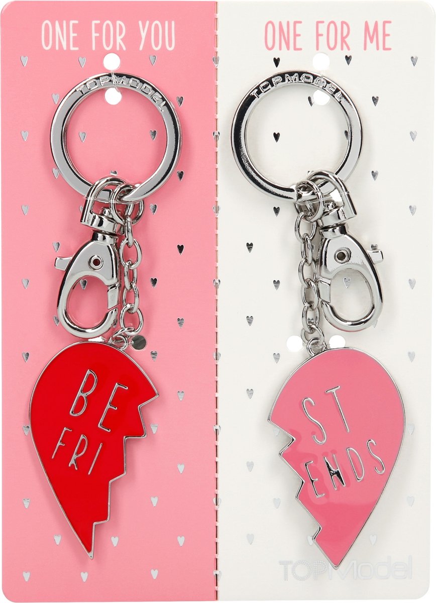 Depesche TOPModel key Chain, gebroken hart, Set van 2 BFF