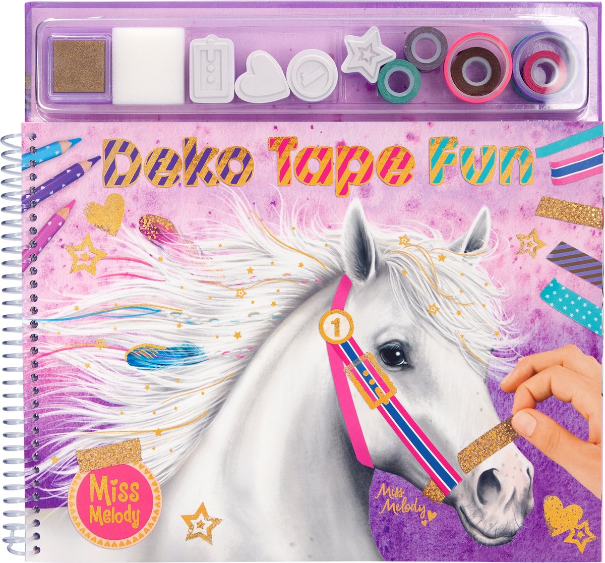 Miss Melody Deko Tape Fun, kleurboek met masking tapes