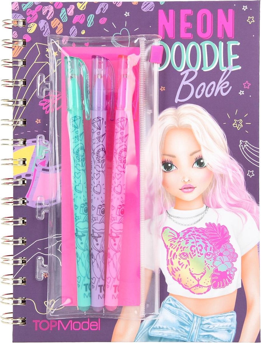 TOPModel neon Doodle kleurboek