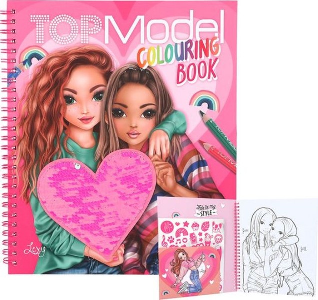 Topmodel Kleurboek Met Pailletten