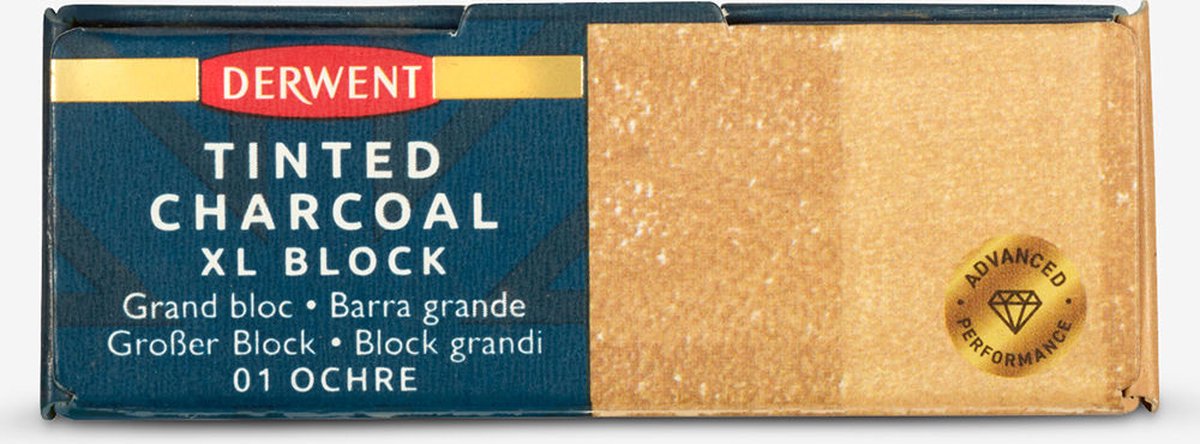 Derwent - XL Tinted Charcoal Block 1 Ochre