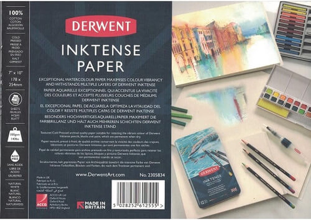Derwent Inktense Papier 18x26