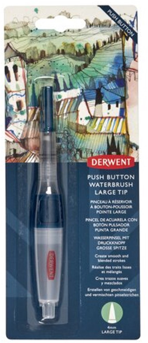 Derwent Push Button Waterbrush- Large tip