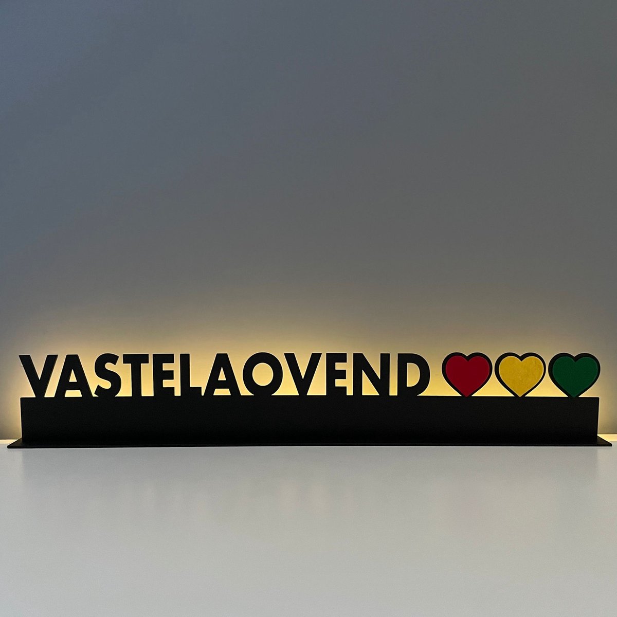Skyline Vastelaoveshartjes Rood Geel Groen - Carnaval - Vastelaovend - Carnaval decoratie - Carnaval accessoires - Carnaval versiering - Limburg