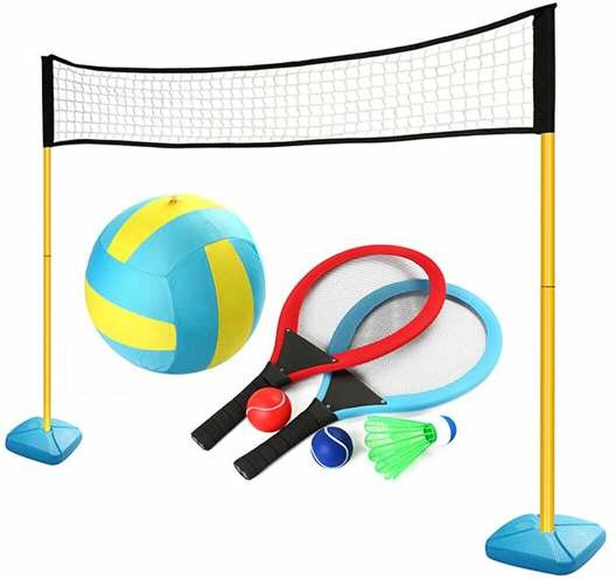   3 In 1 Jumbo Outdoor Tennisnet Veelkleurig