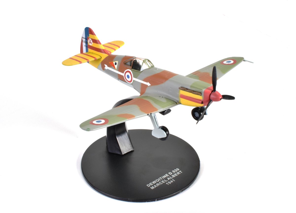 Atlas-Fighters Of World War Ii 1:72 Scale Dewoitine D.520 Piloted By Marcel Albert 1941